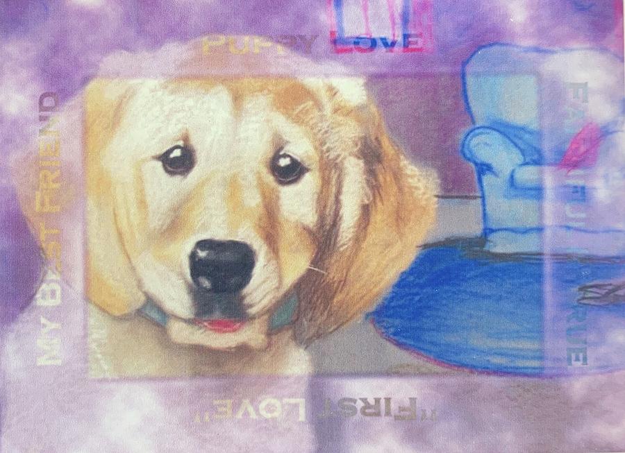 Dog Mixed Media - Puppy Love by B Joy Kelley