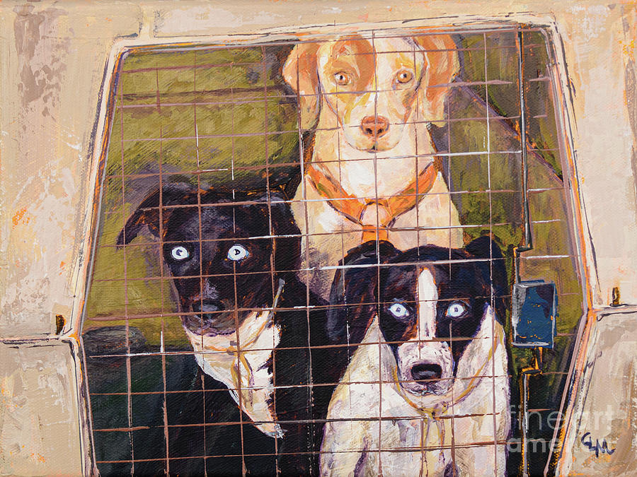 Puppy Love Painting by Cheryl McClure