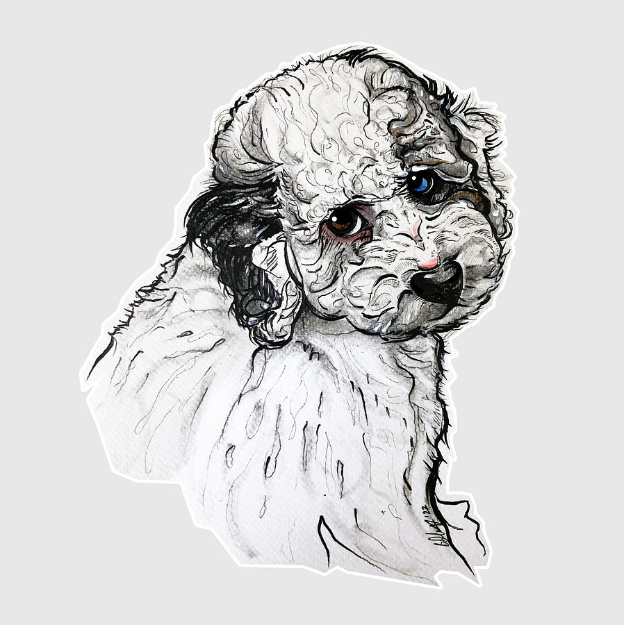 Puppy Portrait Drawing by Creative Spirit