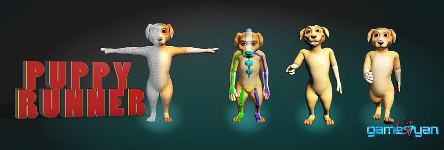 Puppy Runner Game Development By gameyan Development Company  Philadelphia  Pennsylvania Digital Art by Gameyan