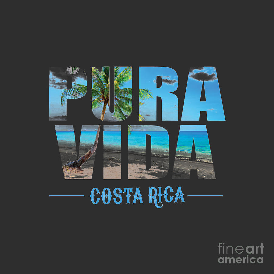 Pura Vida Drawing by Mary S Roberts | Fine Art America