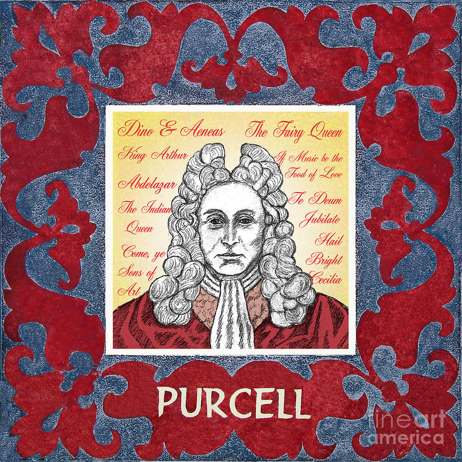 Purcell portrait Drawing by Paul Helm