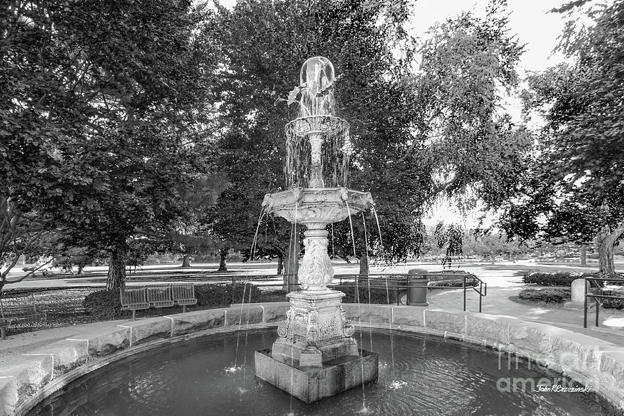 Purdue University Photograph - Purdue University Fountain by University Icons