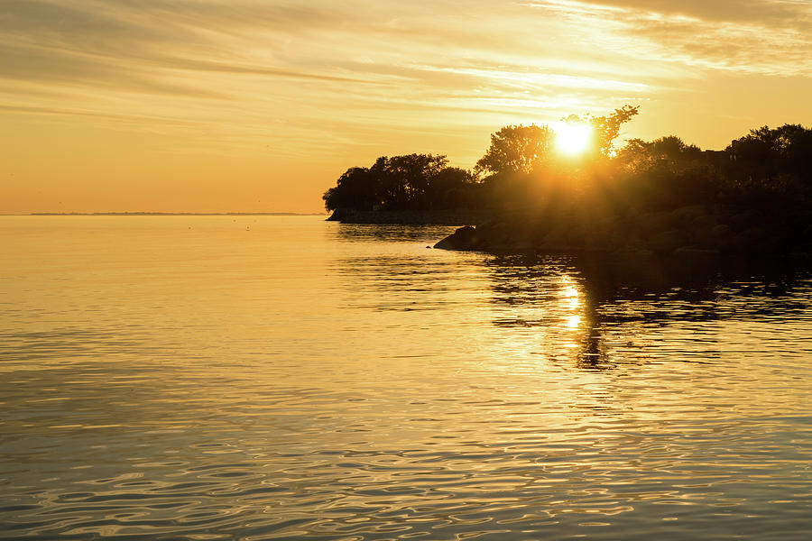 Pure Gold - Silky Sunrise Over Water Photograph by Georgia Mizuleva