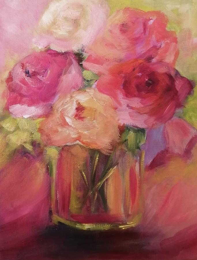 Rose Painting - Purity by Rozanne Henry