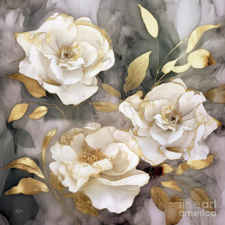 Flower Painting - Purity by Tina LeCour