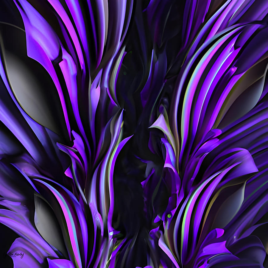 Purple Abstract 4 Digital Art by Cindys Creative Corner