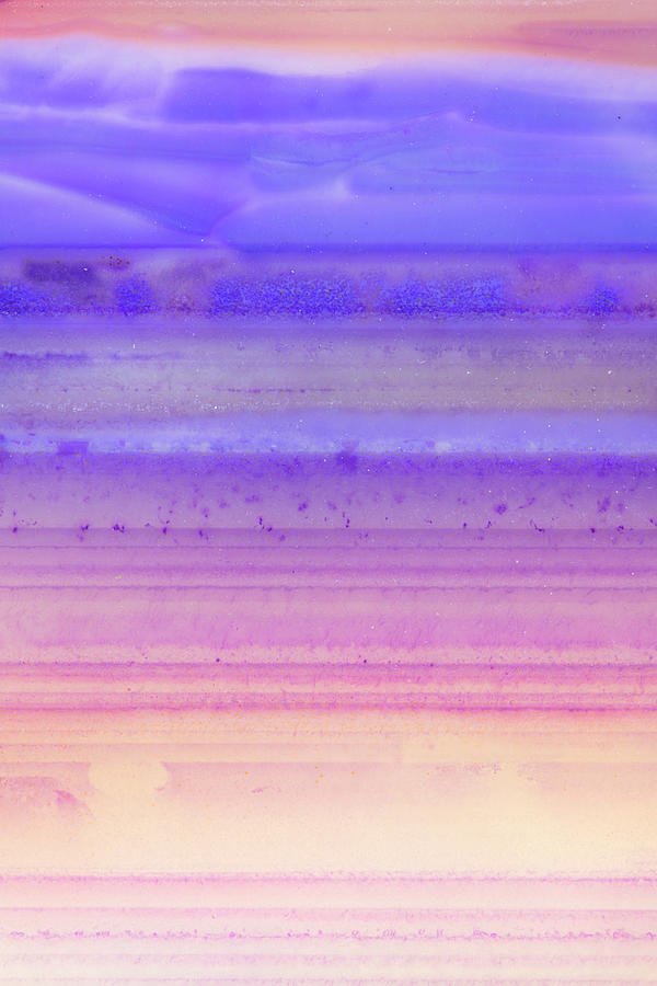 Purple Agate Layers - Macro Abstract Photograph