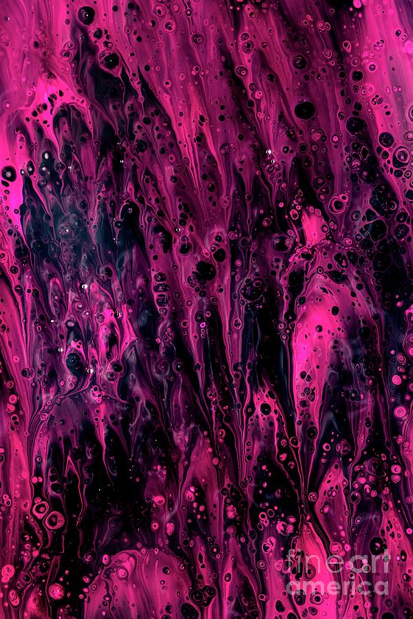 Purple and black abstract painting Painting by Filahi Amine - Fine Art ...