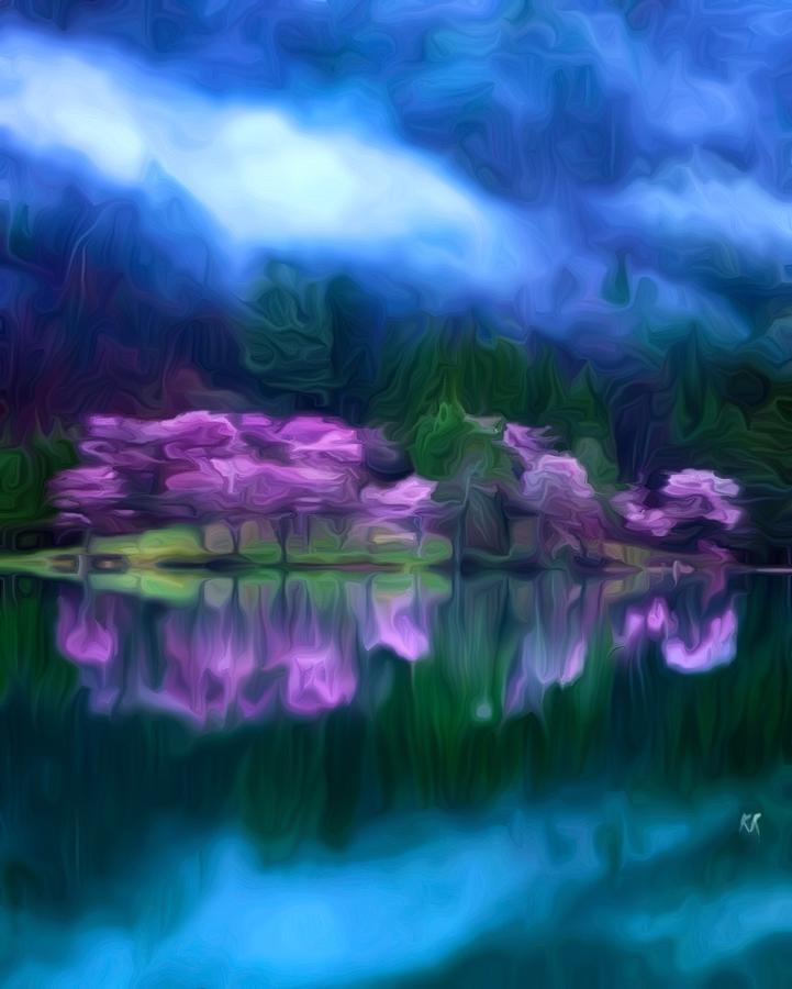 Purple and Blue Digital Art by Leslie Chism - Fine Art America