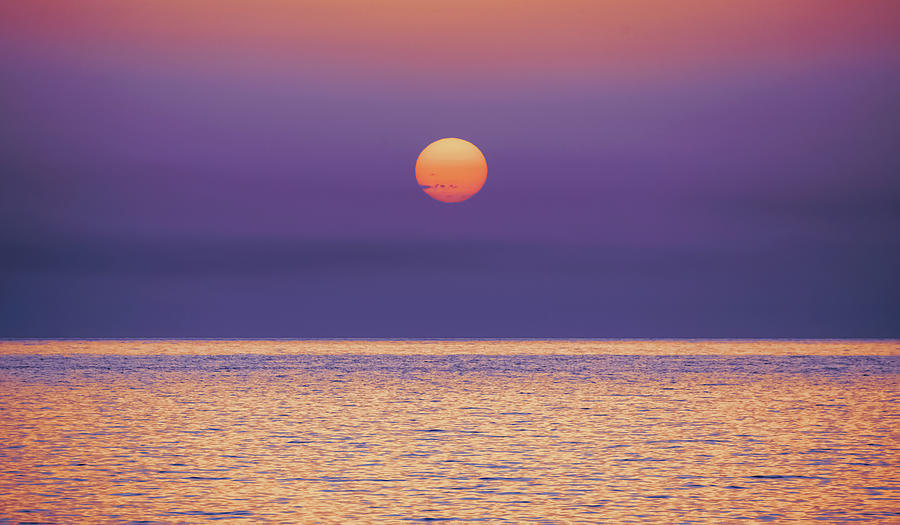 Purple and gold sunset Photograph by Loredana Gallo Migliorini