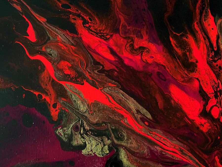 Blaze Painting - Purple Blaze by Neli Stoyanova