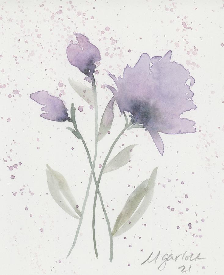 Purple Bouquet Painting by Michelle Garlock