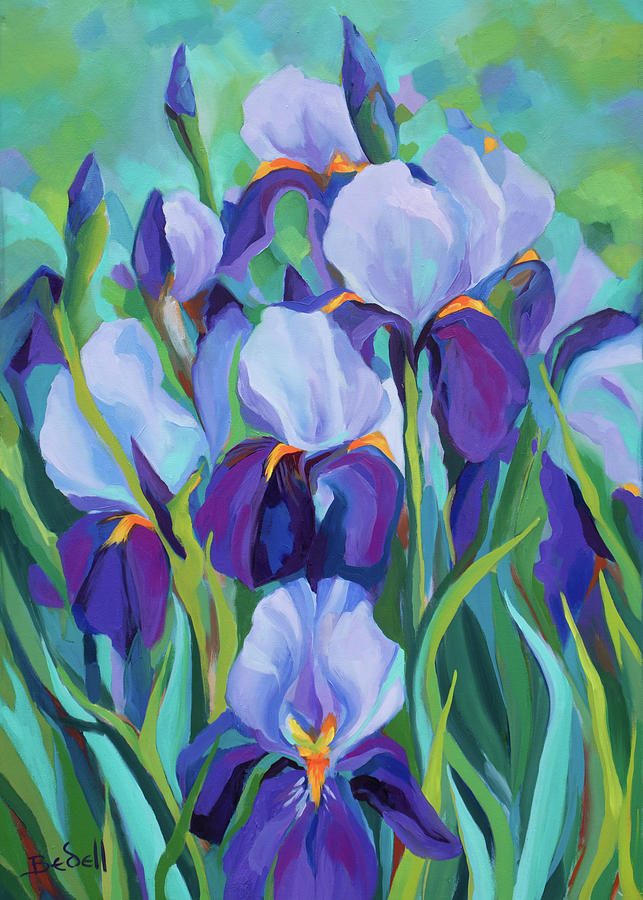 Purple Breeze Painting by Kate Bedell - Fine Art America