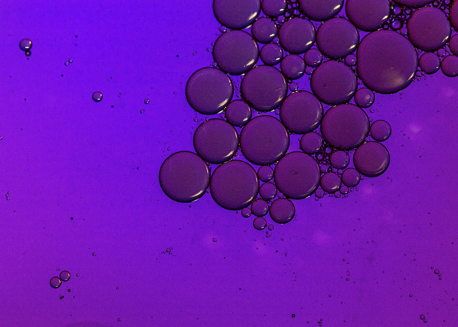 Purple Bubble Abstract Photograph by Amelia Pearn