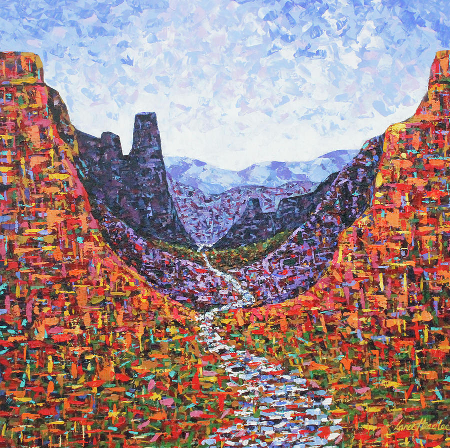 Purple Canyon Painting by Lance Headlee
