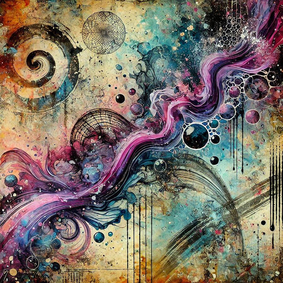 Purple Chaos Abstract #3 Digital Art by Stephanie Fischer Purple Chaos Abstract #3 Digital Art by Stephanie Fischer