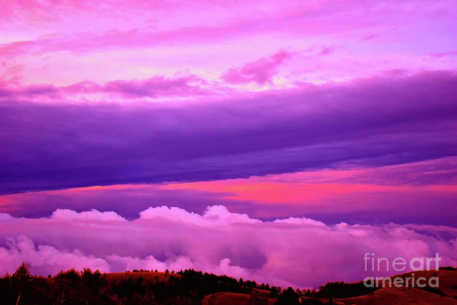Purple Clouds of The Sunset  Photograph by Leonida Arte