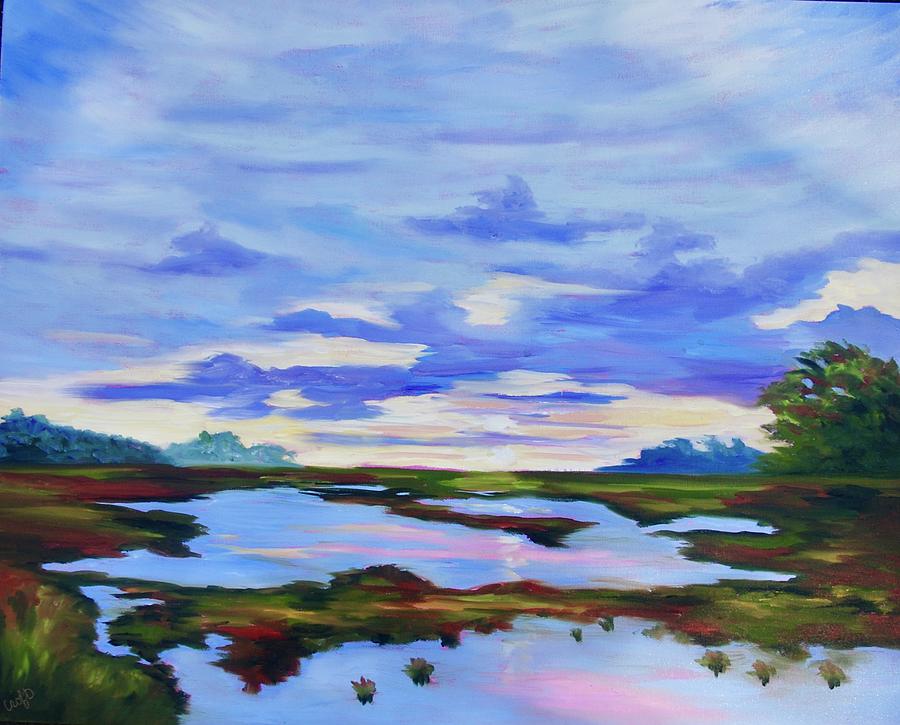 Purple Clouds Painting By Rebecca Croft   Purple Clouds Rebecca Croft 