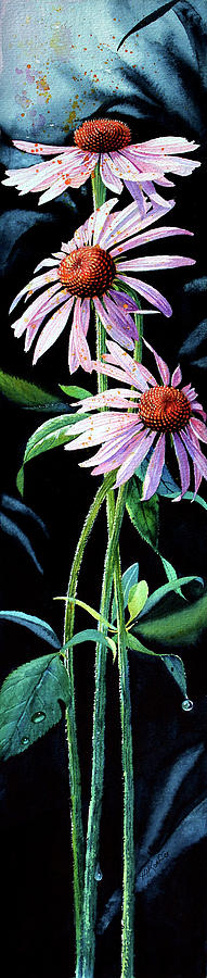 Purple Cone Flower 2 Painting by Hanne Lore Koehler