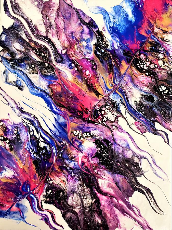 Purple Dance Painting By Laurie Diwinsky - Pixels