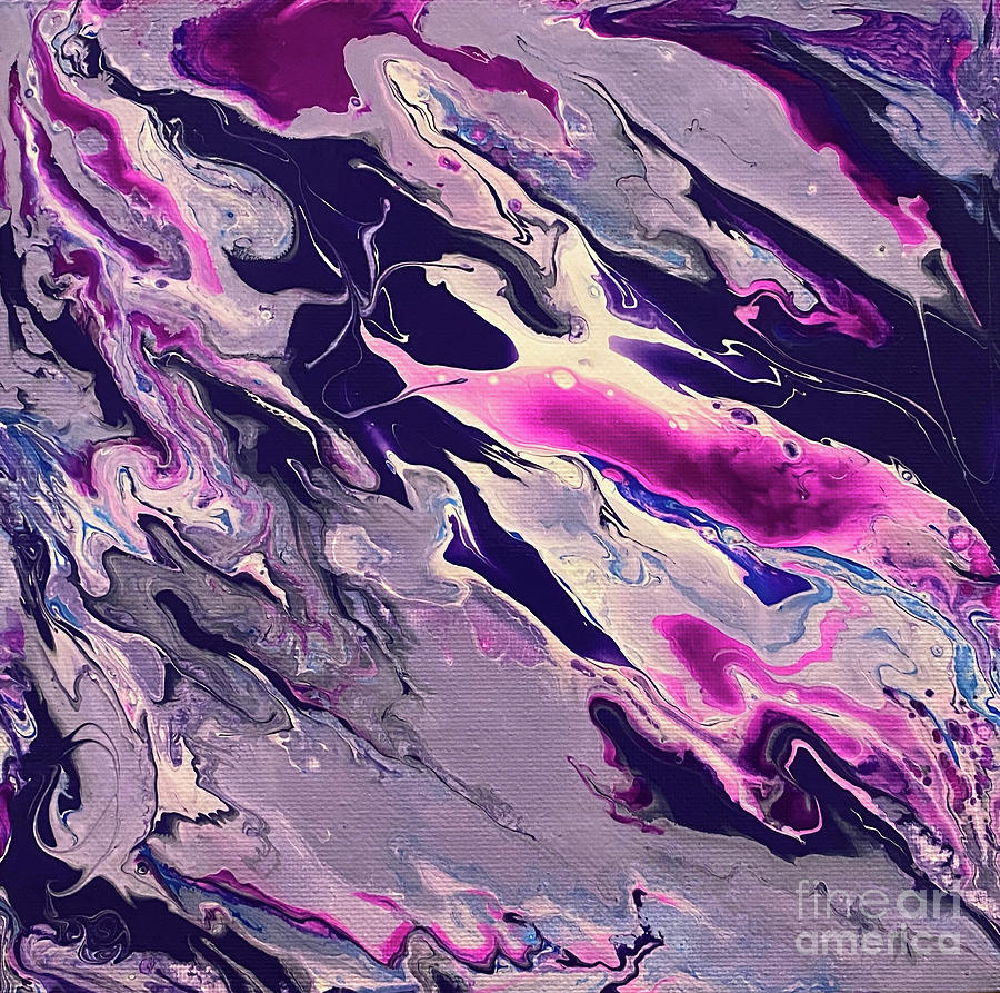 Purple Depths Painting by Lisa Neuman