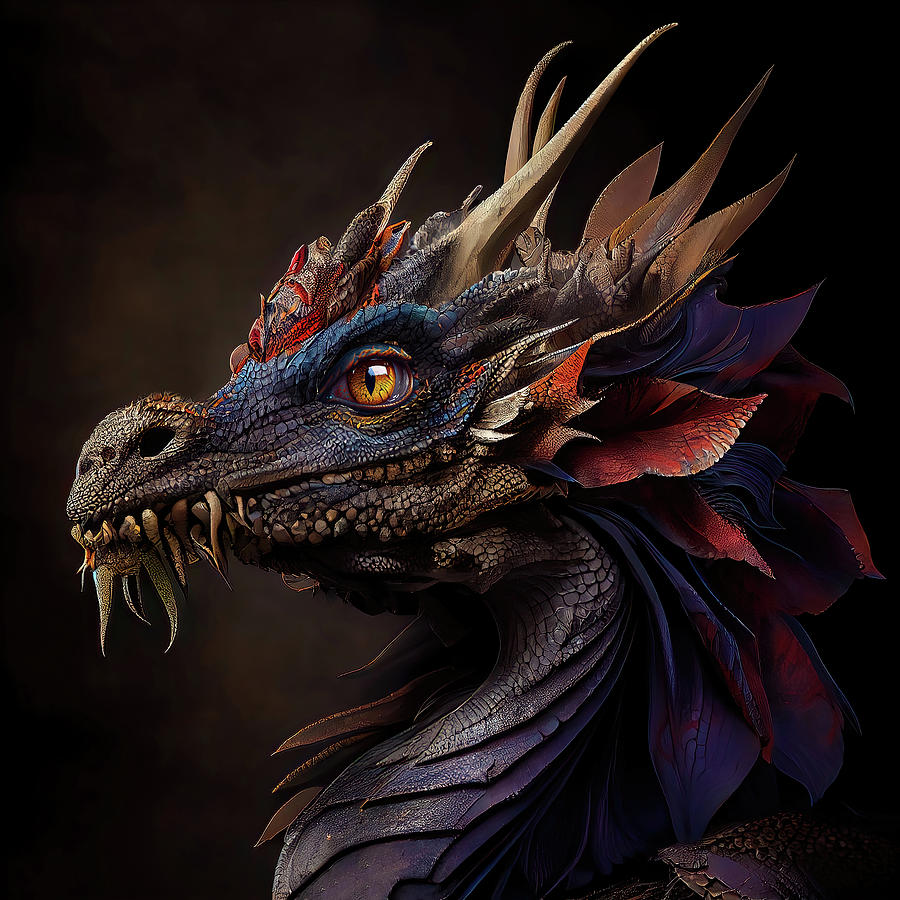 Purple Dragon from - Imagine There are Dragons Collection Digital Art ...