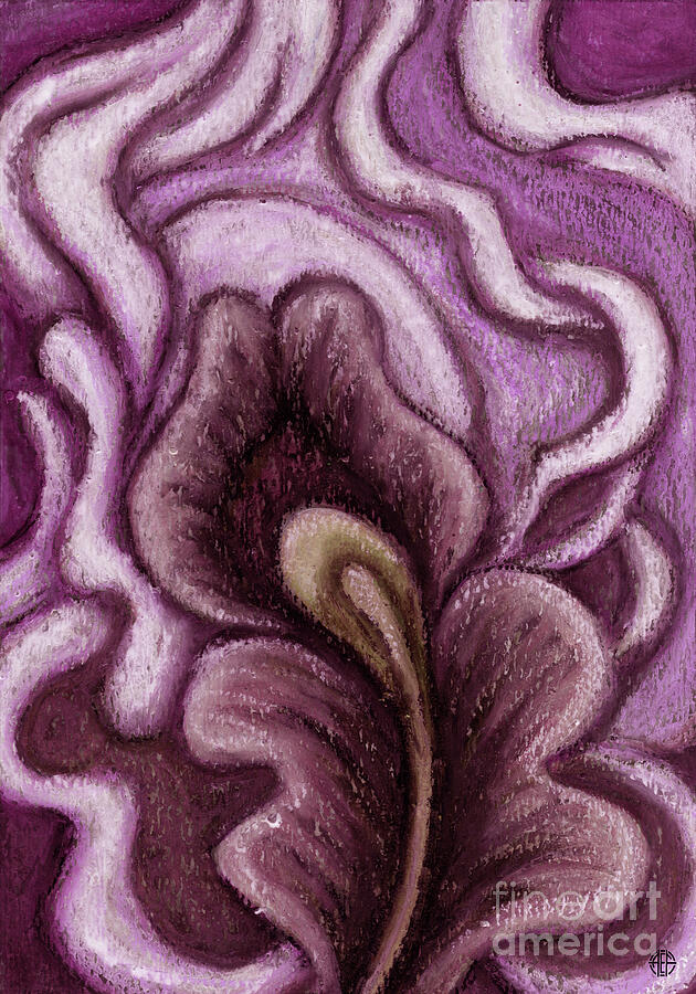Purple Floral Femininity  Painting by Amy E Fraser