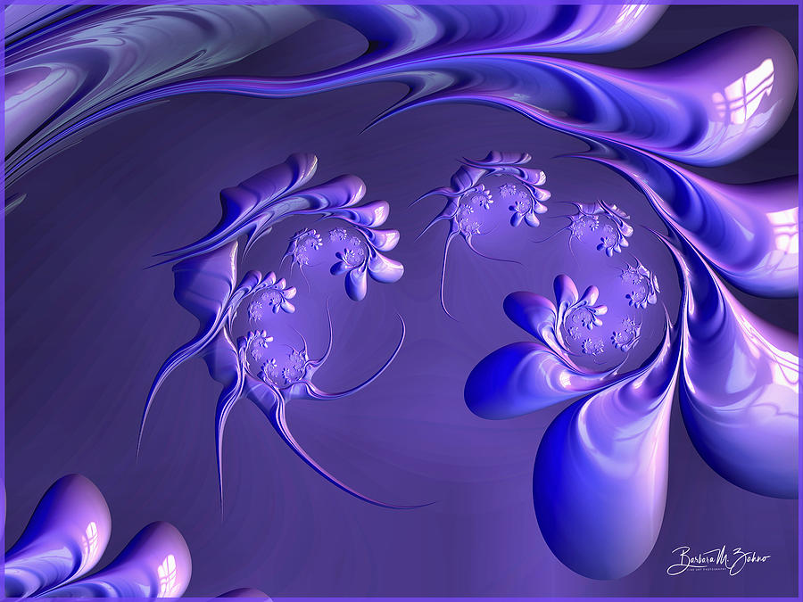 Purple Flowerplay Photograph by Barbara Zahno
