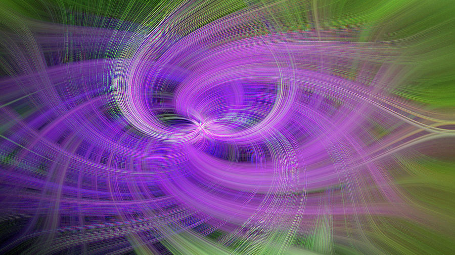 Purple flowers swirled --- bob-mcdonnell.pixels.com Photograph by Bob McDonnell