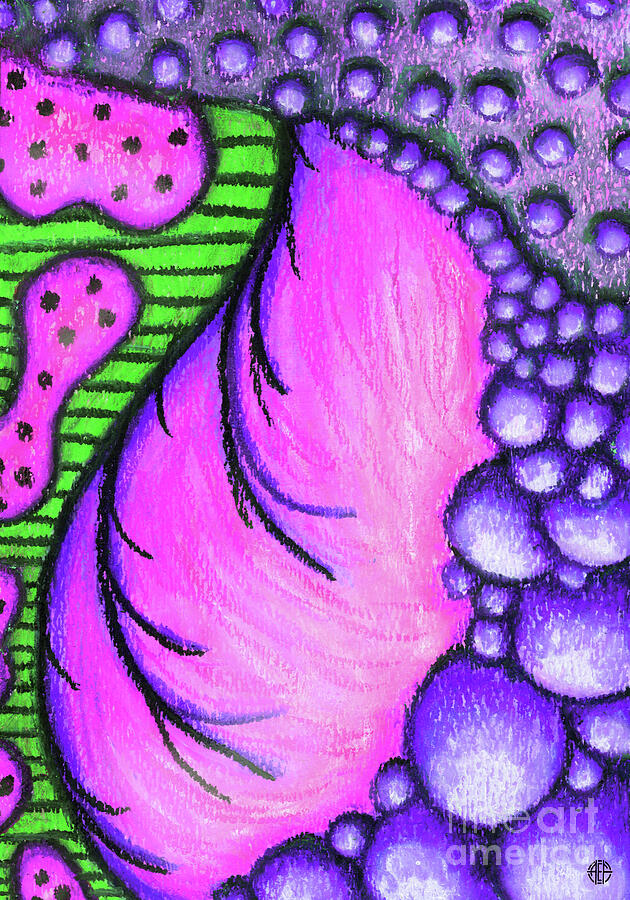 Purple Germination  Painting by Amy E Fraser