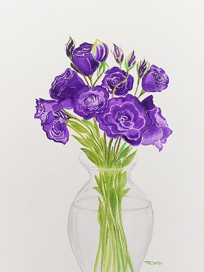 Purple Glory Painting by M Carlen