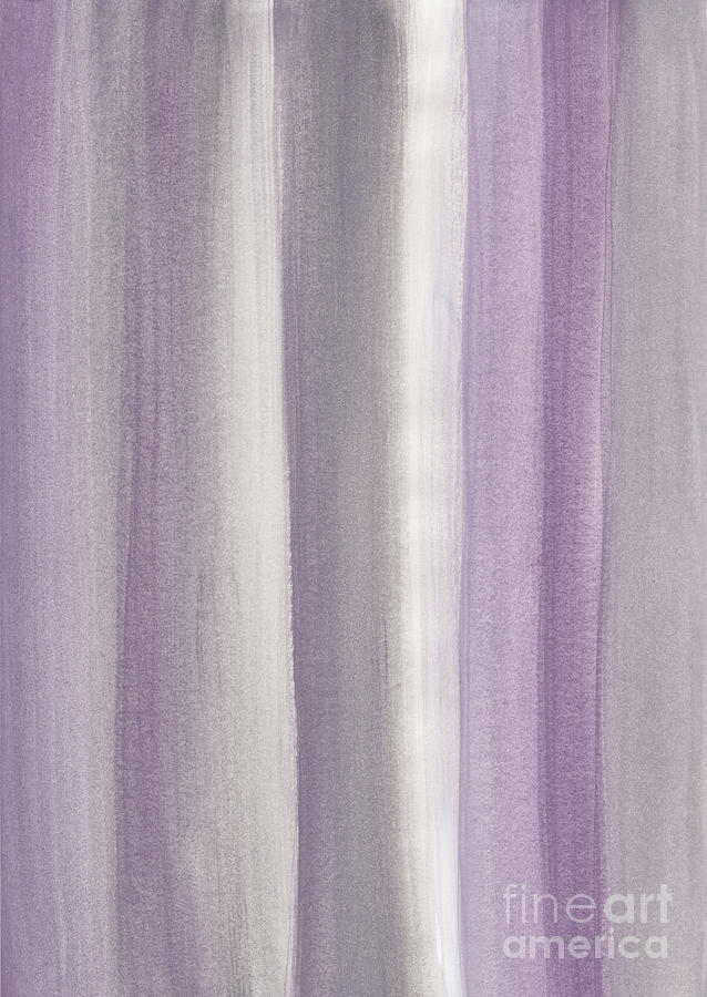 Abstract Mixed Media - Purple Gray Watercolor Dream #1 #painting #decor #art by Anitas and Bellas Art