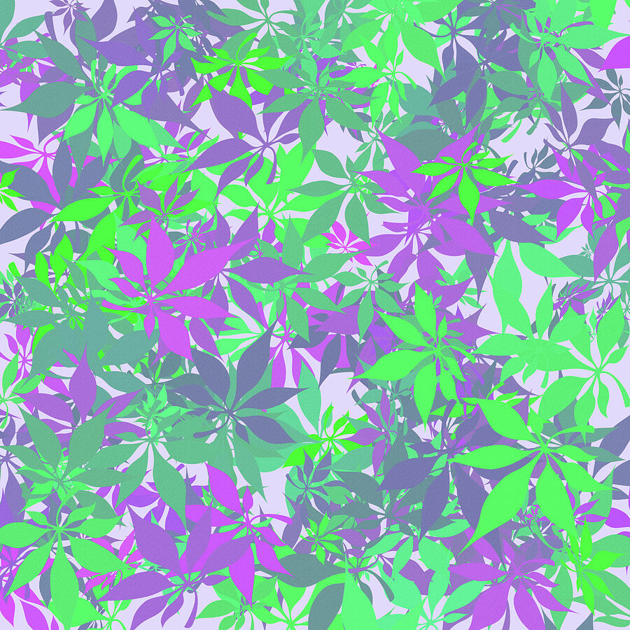 Purple Green Chestnut Leaves Digital Art by Bamalam Art Purple Green Chestnut Leaves Digital Art by Bamalam Art