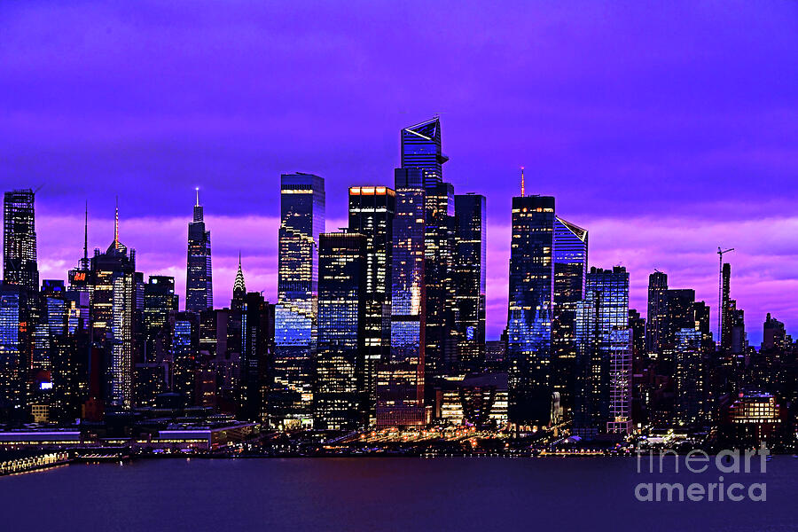 New York City Photograph - Purple Haze at Twilight NYC by Regina Geoghan