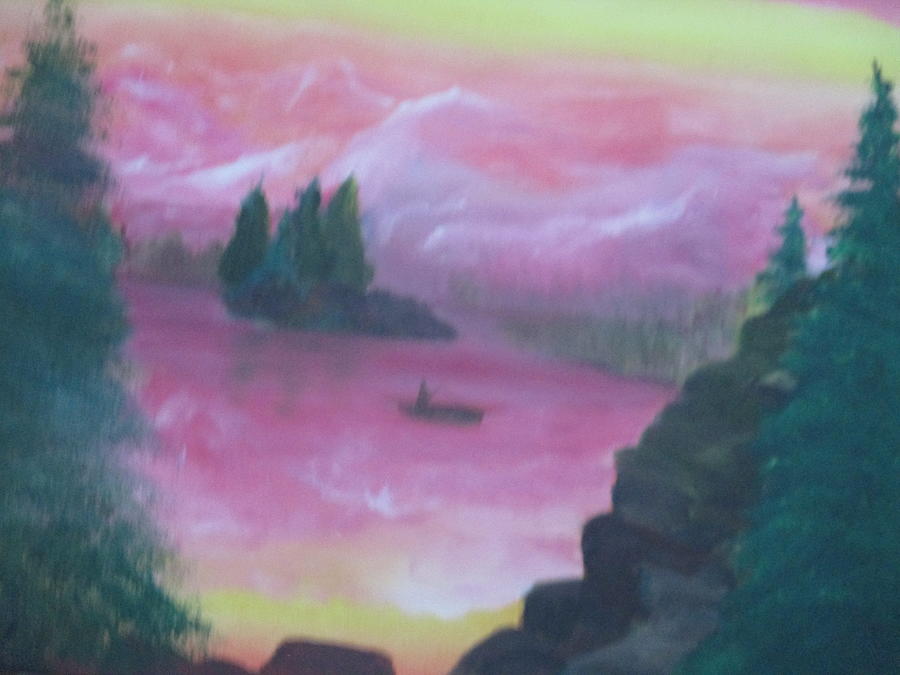 Purple Haze Painting by Elizabeth Simpson