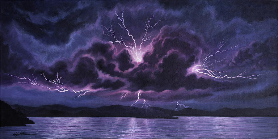 Purple Haze Painting by Lucy West