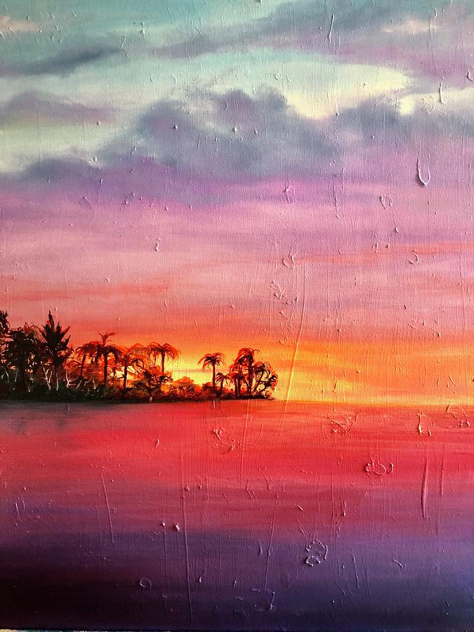 Purple Haze Painting by Michell Givens