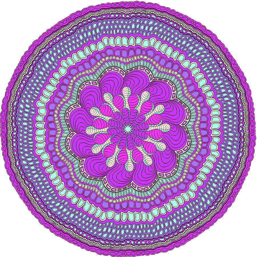 Purple Hazed Digital Art by Gaile Griffin Peers