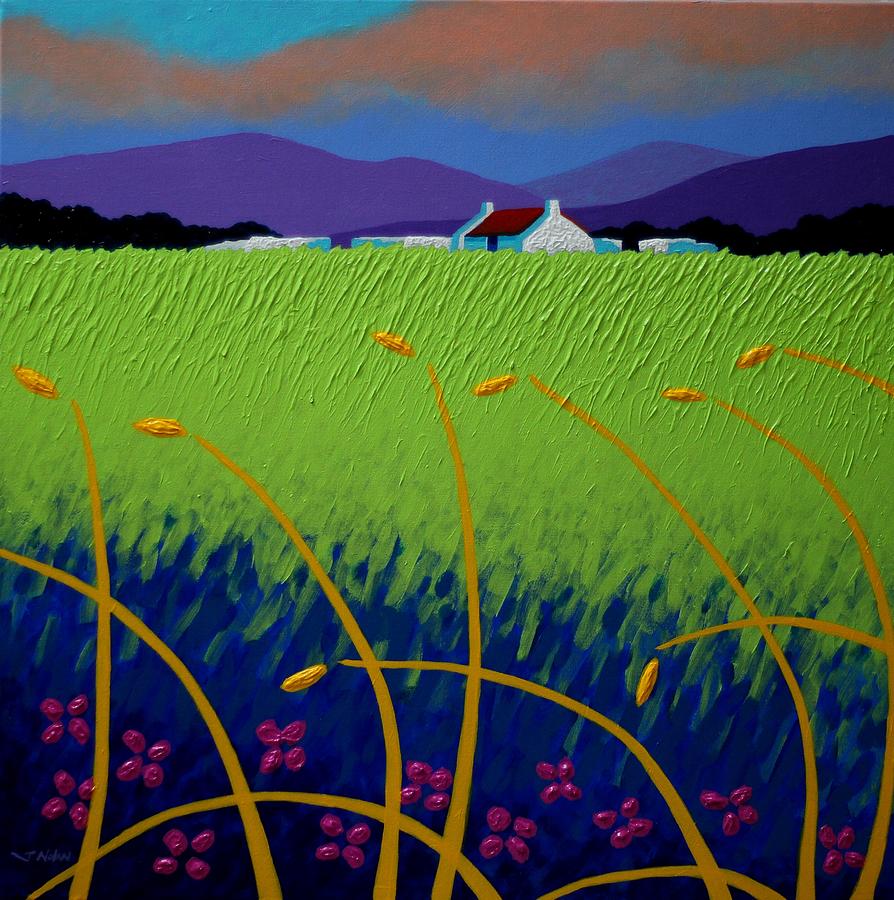 Purple Hills VI  Painting by John  Nolan