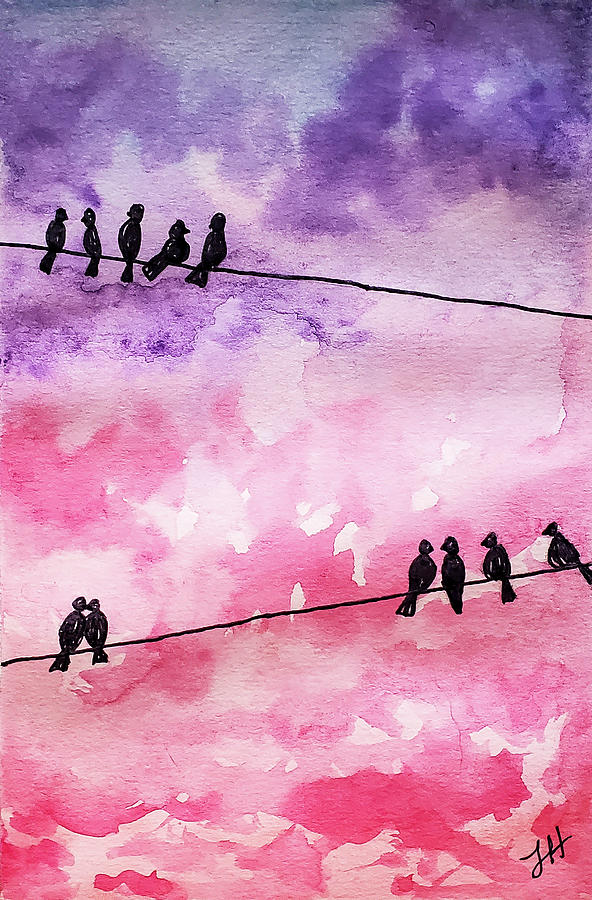 Purple Painting by Jean Haynes