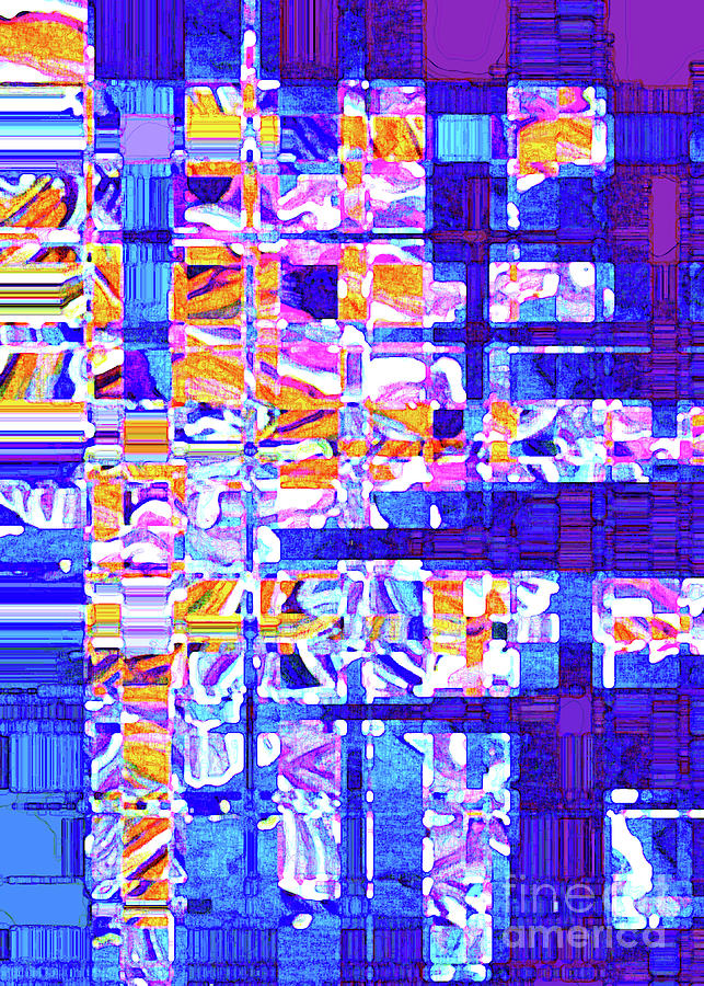 Purple Klee Digital Art by Genevieve Esson