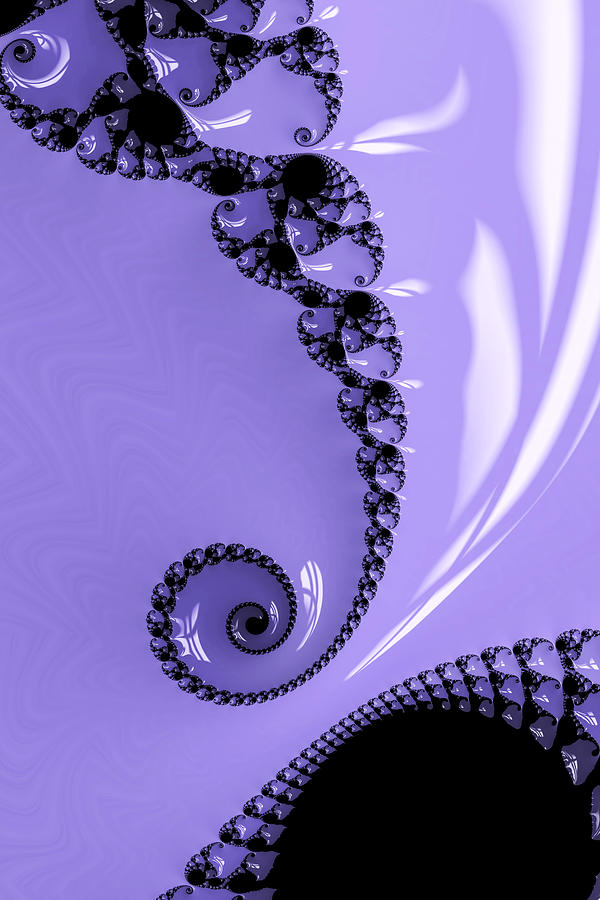 Purple Lace Digital Art by Vickie Fiveash