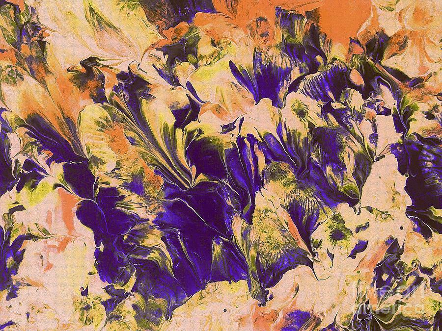 Purple Leaves Painting by Elle Justine