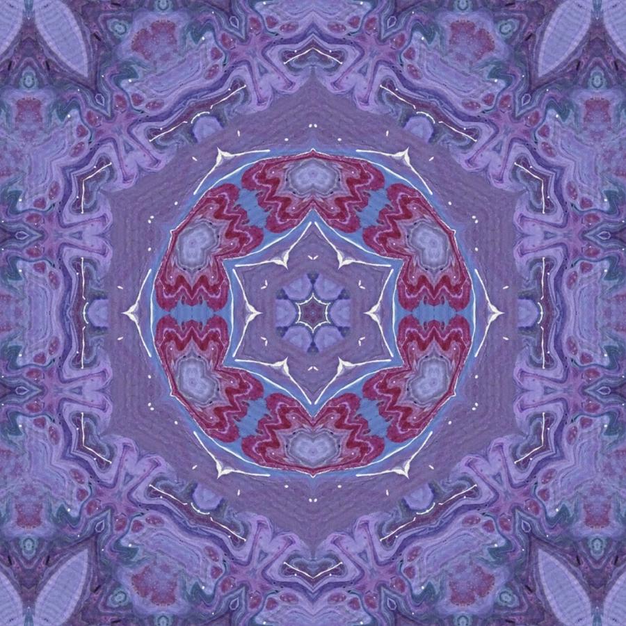 Purple Mandala Abstract Mixed Media by Kristen White - Fine Art America