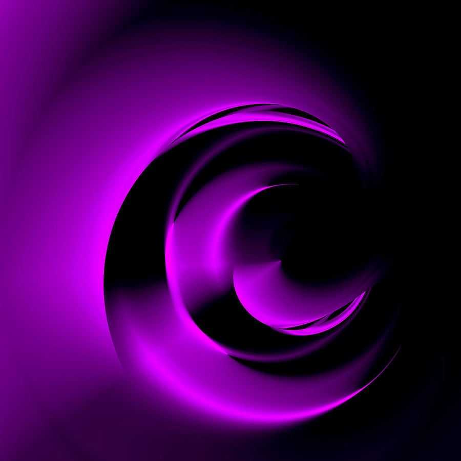 Purple Metallic Hollows Digital Art by Kip Borne | Pixels