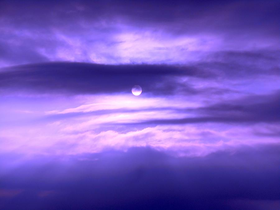 Purple Moon Photograph by Dietmar Scherf