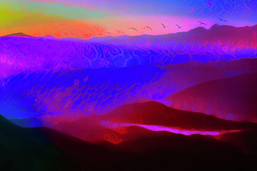 Purple Mountain Majesties Mixed Media