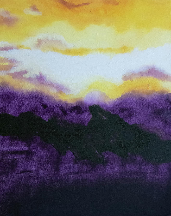 Purple Mountain Majesties Mixed Media by George Harth