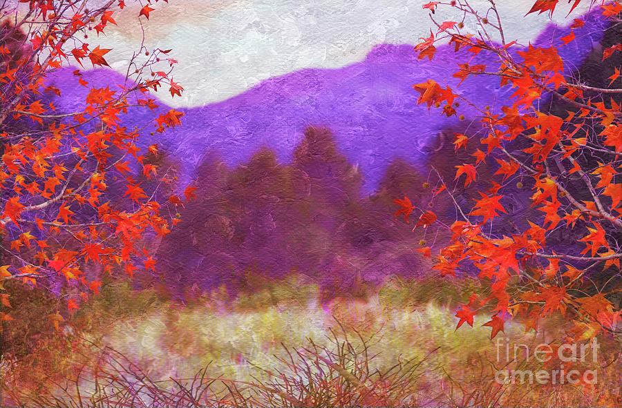 Purple Mountain Majesty Digital Art by Judi Bagwell